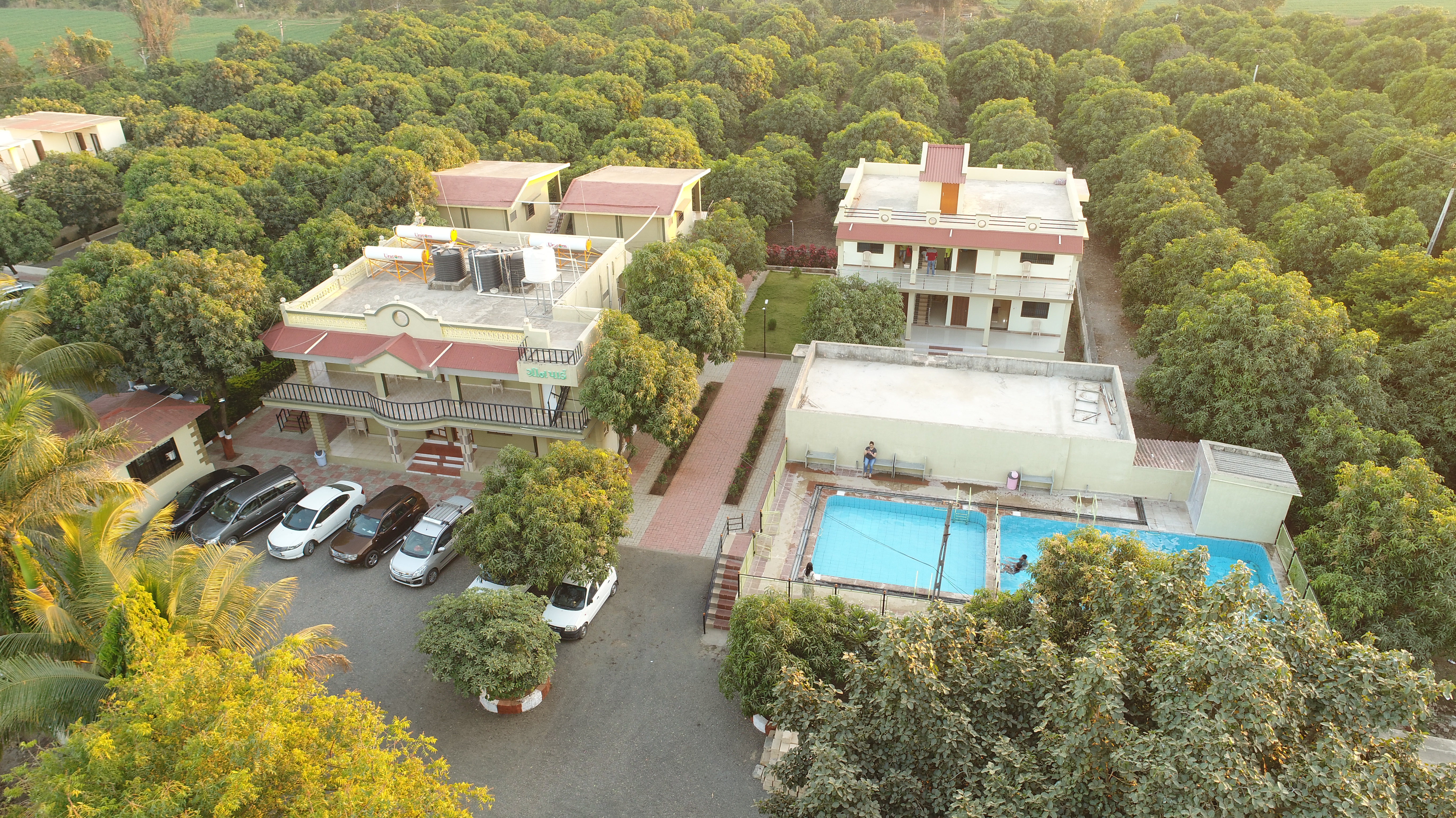 Hotel Green Park Sasan Gir Village Bhalchhel Junagadh Large Photograph Of Hotel Green Park Sasan Gir Located In