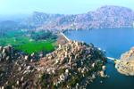 Areal View of the Lake and Paddyfields 