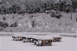 Snow time and view of terrace