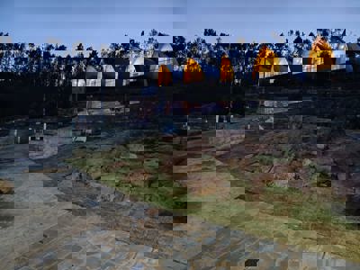 Hut House Evening View